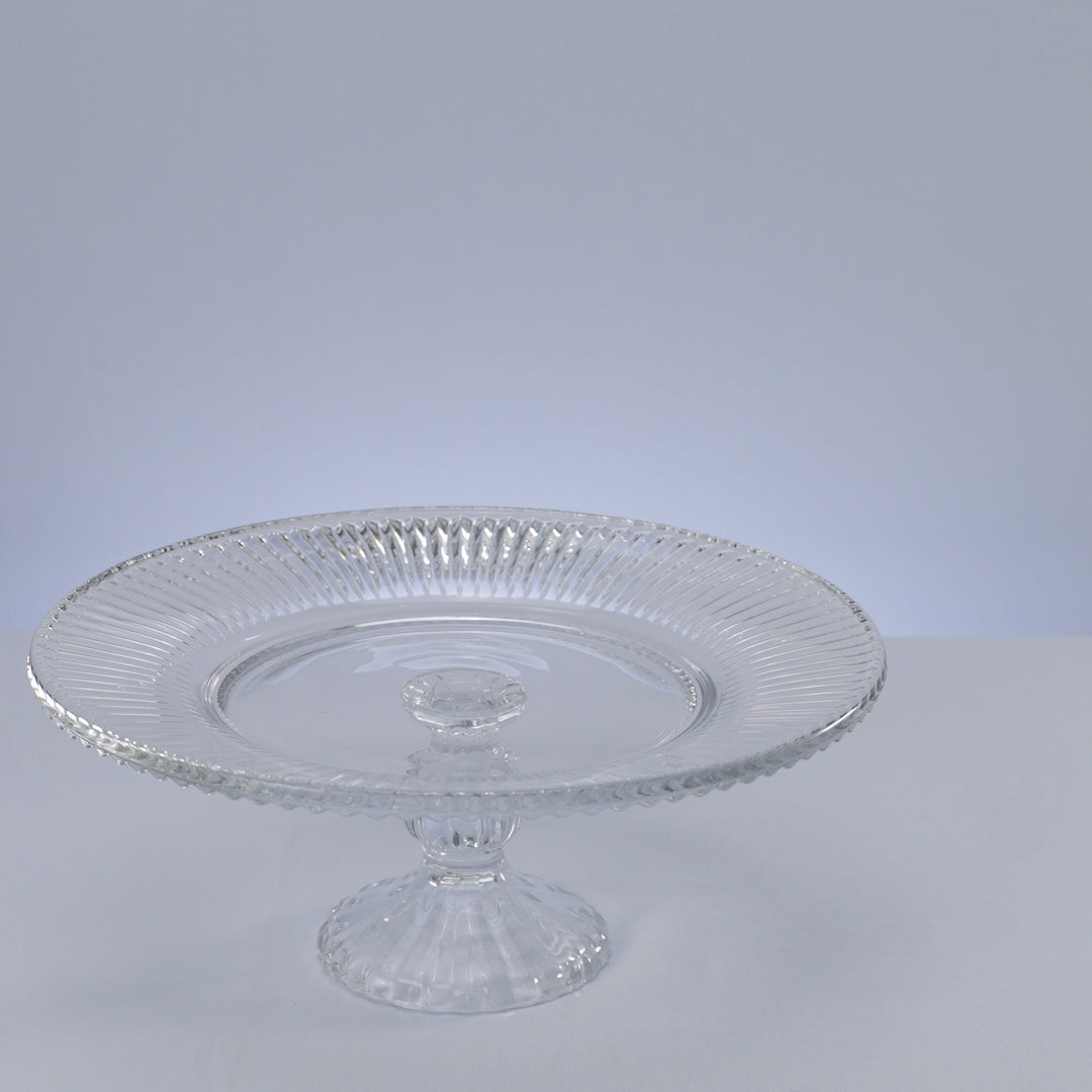 Prato para Bolo de Cristal Renaissance  - Lyor